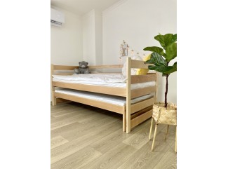 Ліжко Соня масив буку + Подарунок: посилені ламелі