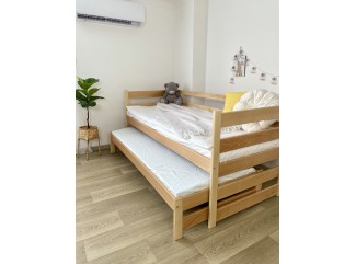 Ліжко Соня масив буку + Подарунок: посилені ламелі