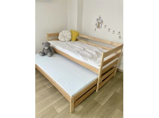 Ліжко Соня масив буку + Подарунок: посилені ламелі