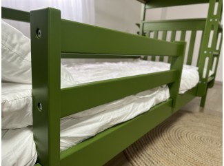 Ліжко Адель Дуо трансформер двоярусне масив буку + Подарунок: посилені ламелі