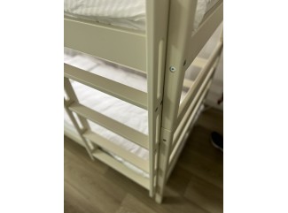 Ліжко Амелі трансформер двоярусне масив буку + Подарунок: посилені ламелі Ліжко Амелі трансформер двоярусне масив буку + Подарунок: посилені ламелі