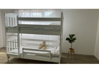 Кровать Мелисса трансформер двухъярусная массив бука + Подарок:  усиленные ламели