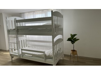 Кровать Мелисса трансформер двухъярусная массив бука + Подарок:  усиленные ламели