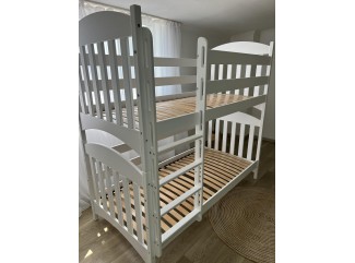 Кровать Мелисса трансформер двухъярусная массив бука + Подарок:  усиленные ламели