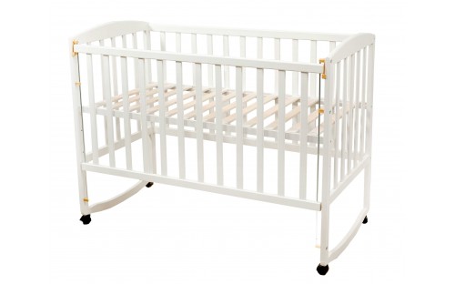  Кровать Ameli (Амели) детская с подвижной боковиной массив бука Гойдалка 60х120
