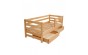 Кровать Avrora (Аврора)  деревянная с ящиками массив бука Гойдалка