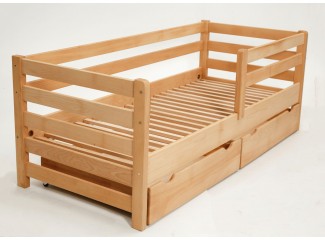 Кровать Montana (Монтана)  деревянная с ящиками массив бука Гойдалка