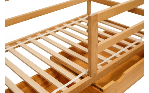 Кровать Terry (Терри)  деревянная с ящиками массив бука Гойдалка