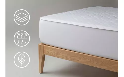 Натяжной защитный наматрасник с бортом стеганый Комфорт Comfort ...