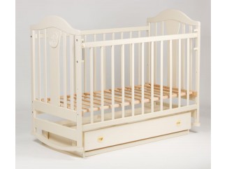 Кроватка Наполеон NEW детская деревянная с маятником Ласка-М