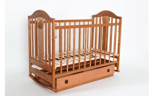Кроватка Наполеон NEW детская деревянная с маятником Ласка-М