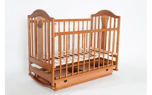 Ліжечко Наполеон NEW дитяче дерев'яне з маятником Ласка-М
