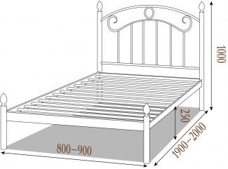 Кровать Монро металлическая мини Металл-Дизайн