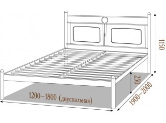Кровать Николь металлическая СНЯТО
