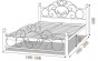 Кровать Франческа металлическая на деревянных ножках СНЯТО