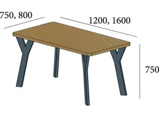 Стол Уно-4 Металл-Дизайн