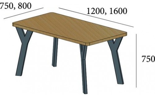 Стол Уно-4 Металл-Дизайн