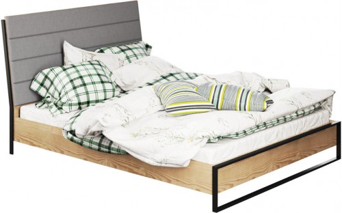 Ліжко Лофт з каркасом Світ Меблів 160х200 двоспальне