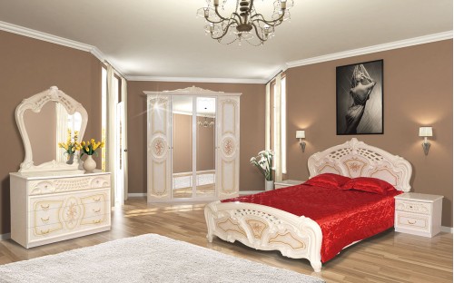 Ліжко Кармен Нова з каркасом Світ Меблів 180х200 двоспальне