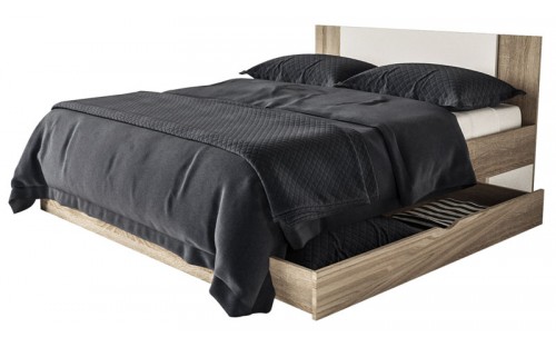 Ліжко Лілея нове з каркасом та 2 висувними ящиками Світ Меблів 180х200 двоспальне