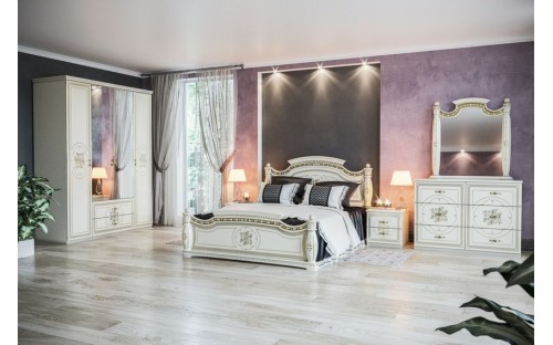 Ліжко Жасмин з каркасом Світ Меблів 160х200 двоспальне