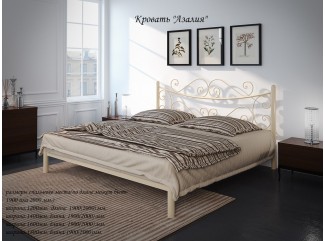 Ліжко Азалія металеве двоспальне Тенеро