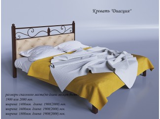 Кровать Диасция металлическая двуспальная Тенеро
