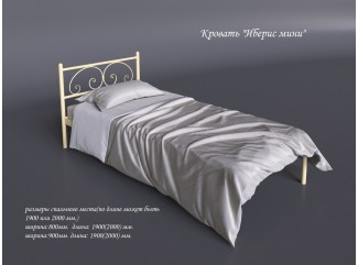 Кровать Иберис металлическая односпальная Тенеро