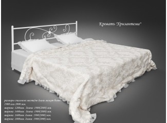 Кровать Хризантема металлическая двуспальная Тенеро