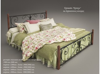 Ліжко Крокус металеве двоспальне Тенеро