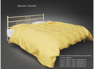 Ліжко Лаванда металеве двоспальне Тенеро