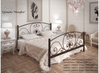 Ліжко Німфея металеве двоспальне Тенеро