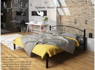 Ліжко Віола металеве двоспальне Тенеро