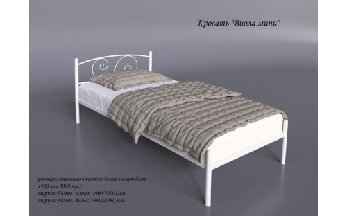 Ліжко Віола металеве односпальне Тенеро
