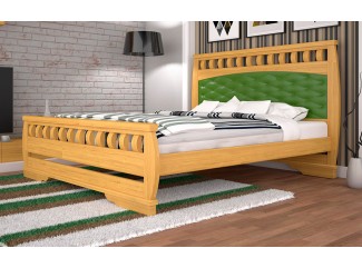 Ліжко Атлант-11  бук/дуб дерев'яне Тис меблі