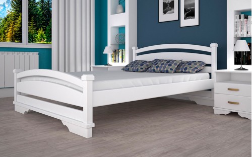 Кровать Атлант-2 бук/дуб деревянная Тис мебель