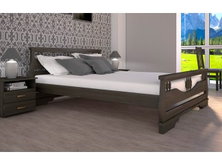Ліжко Атлант-3 бук/дуб дерев'яне Тис меблі знятий
