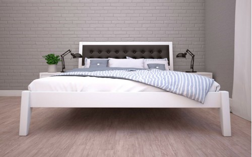 Ліжко Аврора-2 бук/дуб дерев'яне Тис меблі знятий