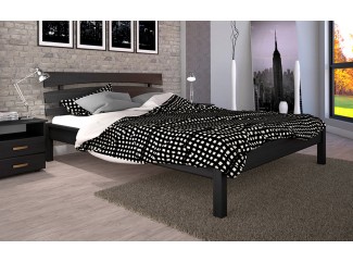 Ліжко Доміно-3 бук/дуб дерев'яне Тис меблі знятий