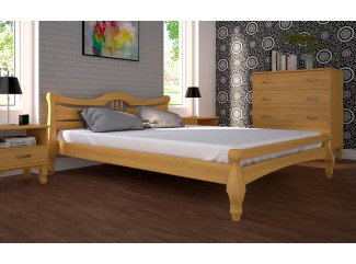 Ліжко Корона-1 бук/дуб дерев'яне Тис меблі знятий
