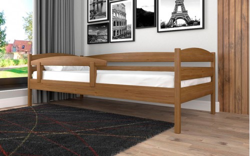 Ліжко ЛК-12 бук/дуб дерев'яне Тис меблі