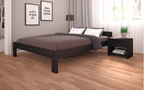 Кровать бук/дуб деревянная ЛК-9 Тис мебель