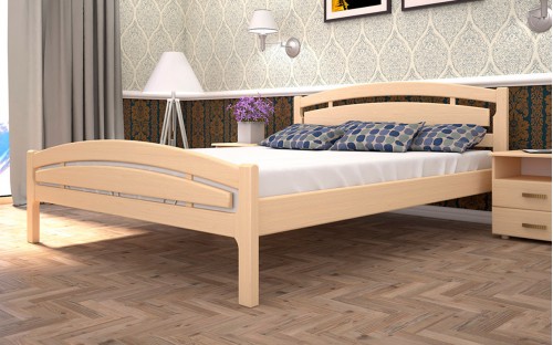 Ліжко Модерн-2 бук/дуб дерев'яне Тис меблі