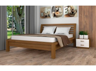 Ліжко бук/дуб дерев'яне Офелія знятий