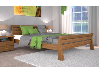 Ліжко Ретро-1 бук/дуб дерев'яне Тис меблі
