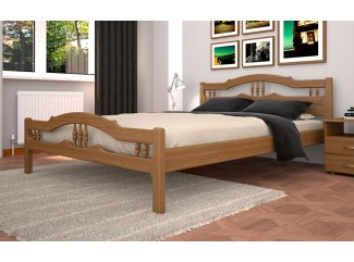 Ліжко Юлія-1 бук/дуб дерев'яне Тис меблі