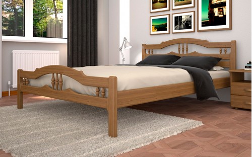 Ліжко Юлія-1 бук/дуб дерев'яне Тис меблі