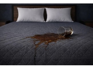 Наматрацник Аквастоп Iron Grey з бортом натяжний вологозахистний